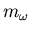 $m_\omega$