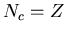$N_{c}=Z$