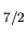 $_{7/2}$